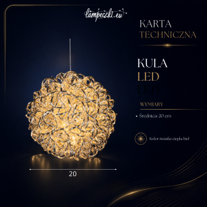 LPZ-T60-WW-AB20_Świecąca kula dekoracyjna LED ciepła biel 20 cm_KARTA_TECHNICZNA.png