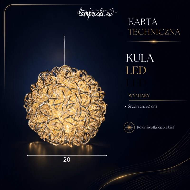 LPZ-T60-WW-AB20_Świecąca kula dekoracyjna LED ciepła biel 20 cm_KARTA_TECHNICZNA.png