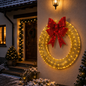 LPZ-T140-WW-W122GD_Złoty wieniec świąteczny LED XL 122 cm z czerwoną kokardą_05.png