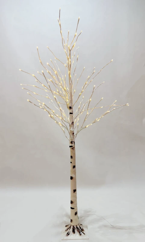 Białe-drzewko-dekoracyjne-brzoza-200-LED-ciepła-biel-180-cm-1