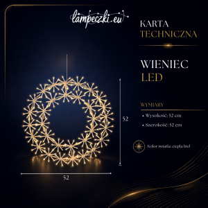 LPZ-T256-WW-W52_Wieniec świetlny dekoracyjny LED na drzwi i ścianę 52 cm_KARTA_TECHNICZNA.png