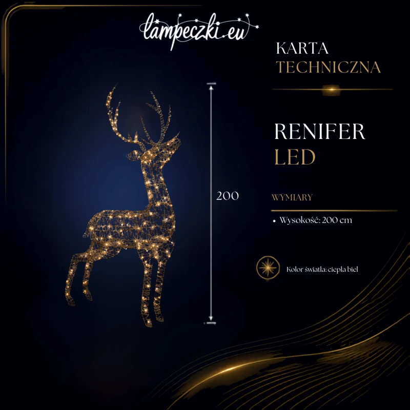 LPZ-T360-WW-D200_Duży renifer dekoracyjny 3D złoty 200cm (2025 LED)_KARTA_TECHNICZNA.png