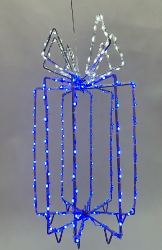 Niebieskie-pudełko-prezentowe-LED-290-diod-z-jasno-białą-wstążką-39-cm-2