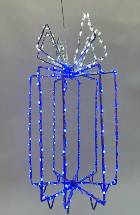 Niebieskie-pudełko-prezentowe-LED-290-diod-z-jasno-białą-wstążką-39-cm-2