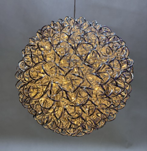 DEKORACYJNA KULA ALUMINIOWA LED, DEKORACJA DO SALONU, DEKORACJA ŚWIĄTECZNA, OZDOBA SALONU, OZDOBA OGRODOWA, OZDOBA BOŻONARODZENIOWA, NOWOCZESNY DESIGN , PROMOCJA ŚWIĄTECZNA