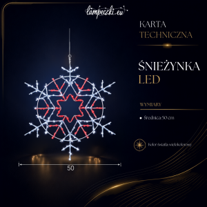 LPZ-T192-WR-I53_Śnieżynka dekoracyjna LED czerwona 50 cm_KARTA_TECHNICZNA.png