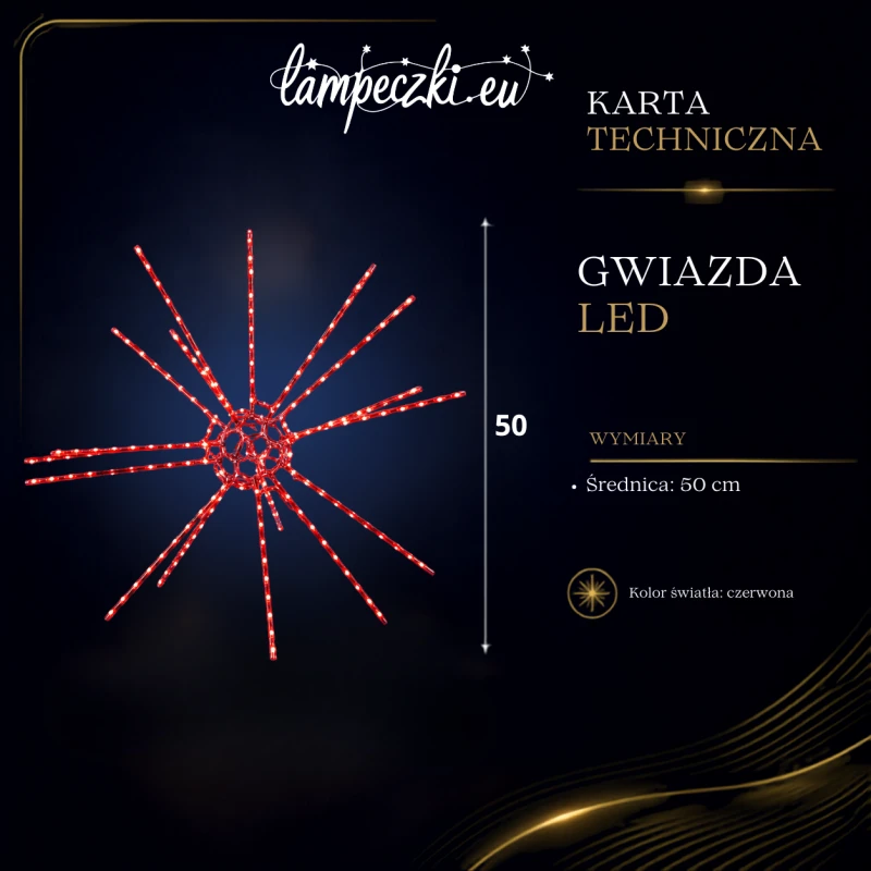 LPZ-T300-R-IS61_Czerwona Gwiazda 3D LED Ø61cm_KARTA_TECHNICZNA.png