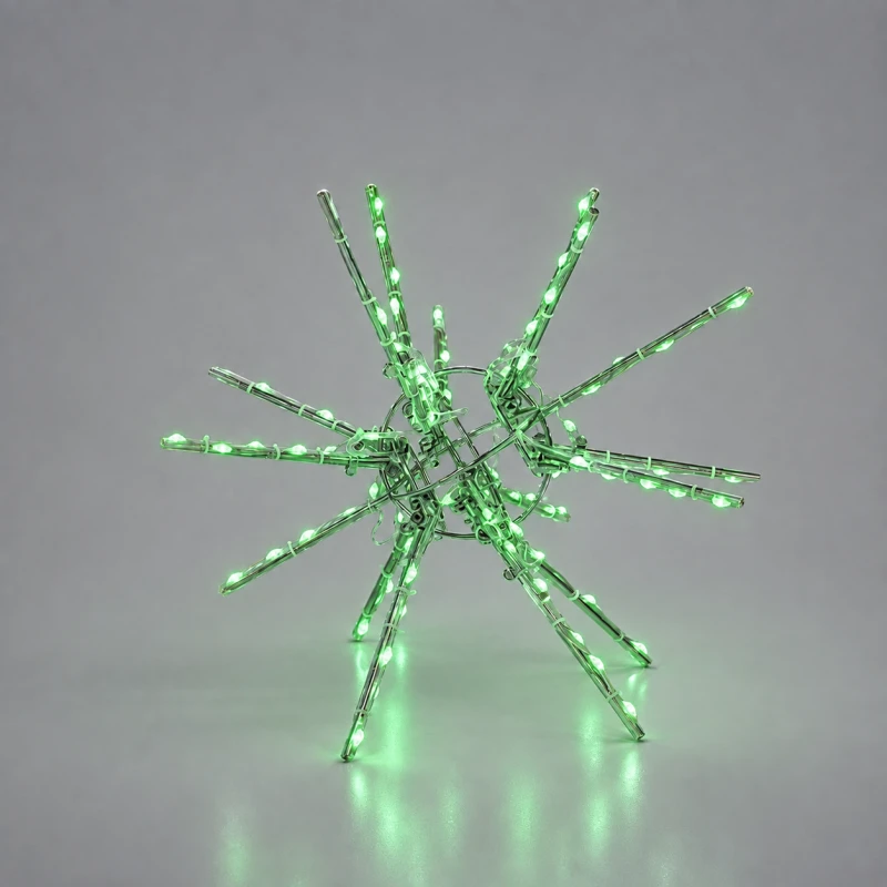 LPZ-T200-G-IS38_Gwiazda świąteczna wisząca 3D LED zielona 38 cm_1.png