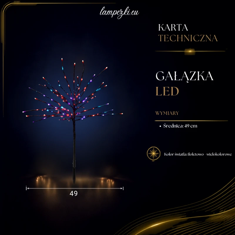 LPZ-T140-PU-T90_Gałęzie dekoracyjne LED wielokolorowe 49 cm_KARTA_TECHNICZNA.png