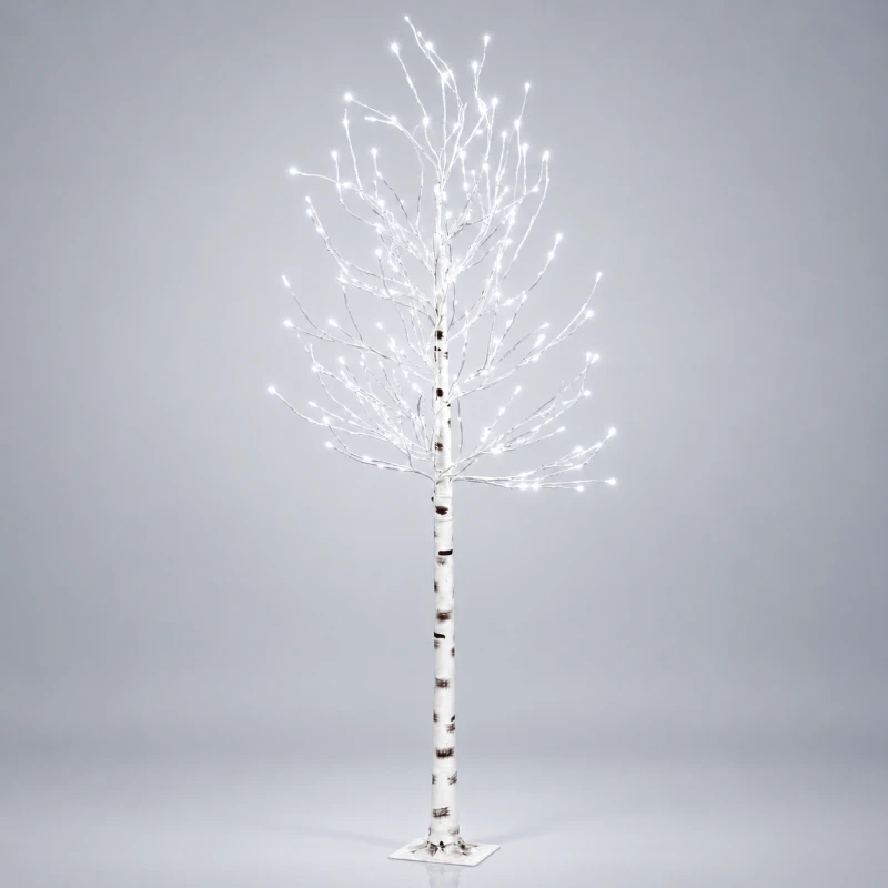 LPZ-T280-W-T244_Białe drzewko dekoracyjne brzoza 280 LED jasna biel 240 cm_1.png