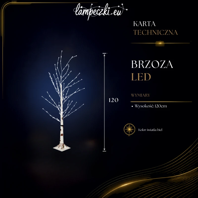 LPZ-T140-W-T120_Białe drzewko dekoracyjne brzoza 140 LED jasna biel 120 cm_KARTA_TECHNICZNA (2).png