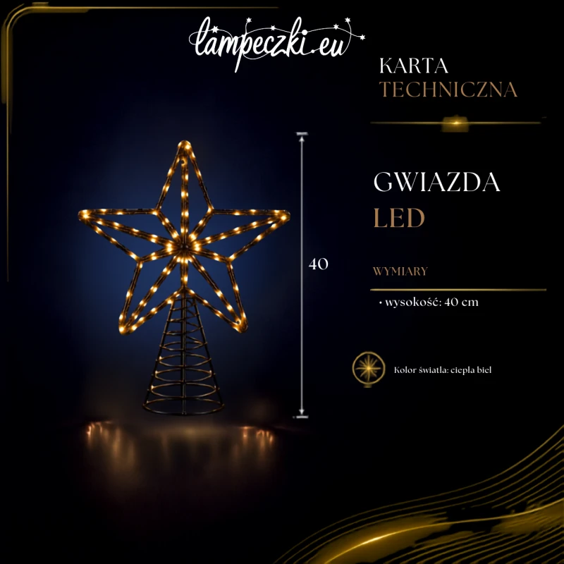 LPZ-T170-WW-IS40_Gwiazda świąteczna na choinkę LED 40 cm_KARTA_TECHNICZNA.png