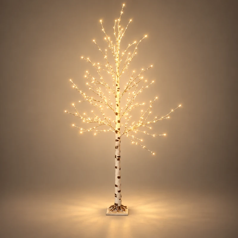 LPZ-T200-WW-T183_Białe drzewko dekoracyjne brzoza 200 LED ciepła biel 180 cm_1.png