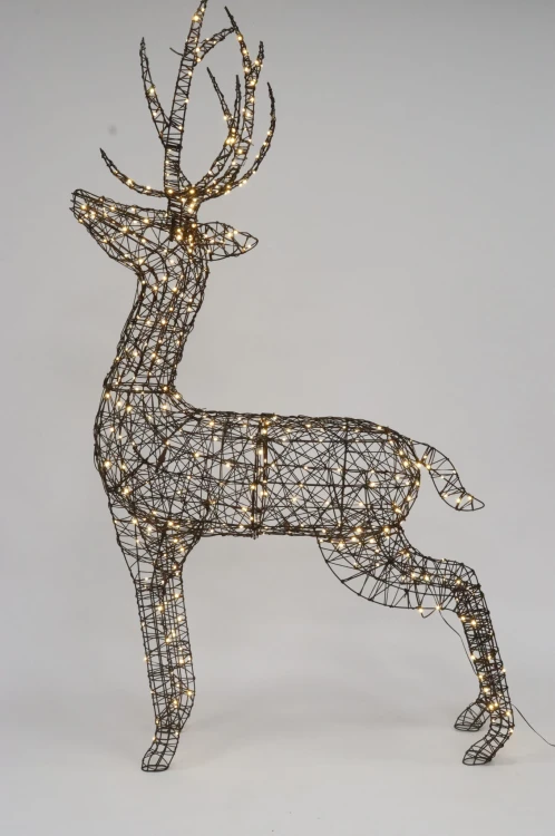 Duży-renifer-dekoracyjny-3D-złoty-200cm-3