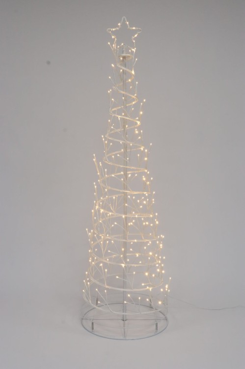 CHOINKA SPIRALNA LED OZDOBA OGRODOWA OZDOBA ŚWIĄTECZNA DO OGRODU SKŁADANA CHOINKA LED CIEPŁE ŚWIATŁO