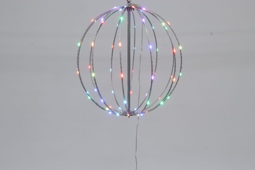 SKŁADANA KULA LED RGB OZDOBA OGRODOWA DEKORACJA ŚWIĄTECZNA LAMPECZKI LAMPKI CHOINKOWE ŚWIATŁA OGRODOWE LED RGB