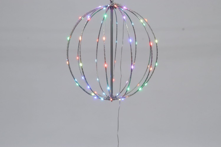 SKŁADANA KULA LED RGB OZDOBA OGRODOWA DEKORACJA ŚWIĄTECZNA LAMPECZKI LAMPKI CHOINKOWE ŚWIATŁA OGRODOWE LED RGB