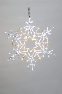 Śnieżynka-dekoracyjna-LED-szampańska-50cm-3