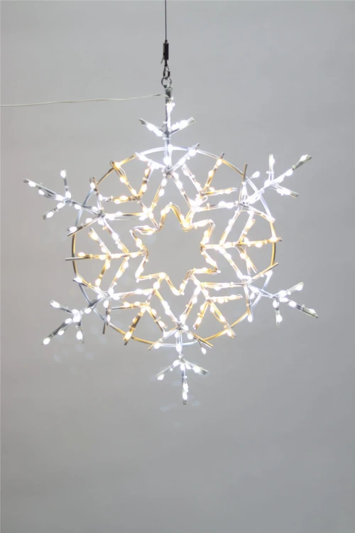 Śnieżynka-dekoracyjna-LED-szampańska-50cm-3