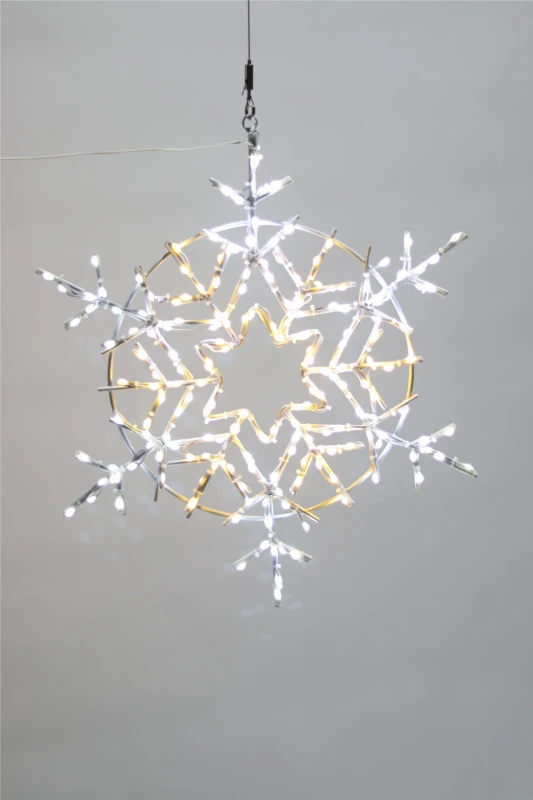 Śnieżynka-dekoracyjna-LED-szampańska-50cm-3