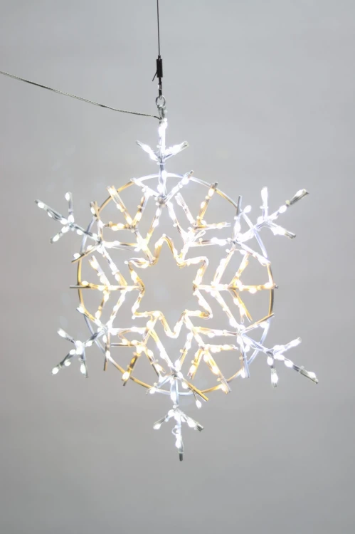 Śnieżynka-dekoracyjna-LED-szampańska-50cm-4