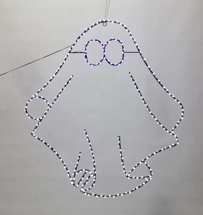 DUSZEK DUCH LED OZDOBA ŚWIĄTECZNA OZDOBA HALOWEEN LED DEKORACJA OGRODOWA LED