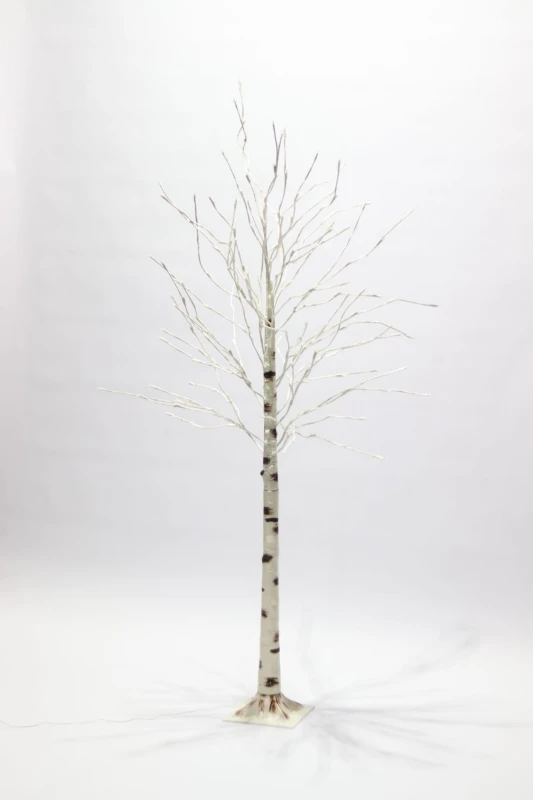 Białe-drzewko-dekoracyjne-brzoza-280-LED-ciepła-biel-240-cm-2