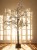 DRZEWKO ŚWIATŁO LED, ZŁOTE LIŚCIE LED DRZEWKO ŚWIECĄCE DRZEWKO LED DO OGRODU DEKORACJA OGRODOWA LED