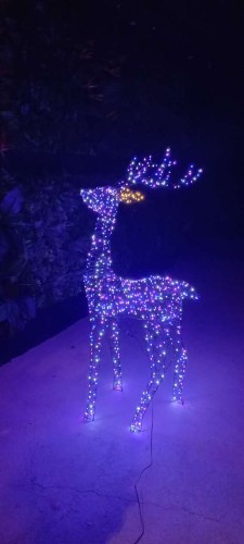 RENIFER DO OGRODU ŚWIECĄCY RENIFER LED DO OGRODU JELEŃ LED OZDOBA ŚWIĄTECZNA DEKORACJA OGRODOWA OZDOBA LED RGB