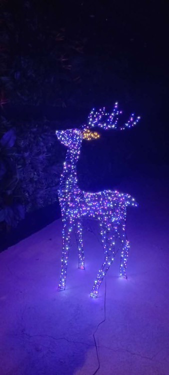 RENIFER DO OGRODU ŚWIECĄCY RENIFER LED DO OGRODU JELEŃ LED OZDOBA ŚWIĄTECZNA DEKORACJA OGRODOWA OZDOBA LED RGB