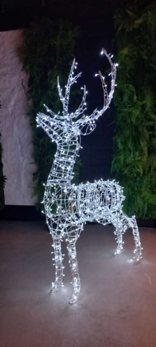 RENIFER DO OGRODU ŚWIECĄCY RENIFER LED DO OGRODU JELEŃ LED OZDOBA ŚWIĄTECZNA DEKORACJA OGRODOWA OZDOBA LED OZDOBA DO OGRODU ZIMA XXXL
