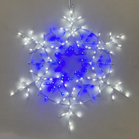 Śnieżynka-dekoracyjna-LED-niebieska-50cm-1